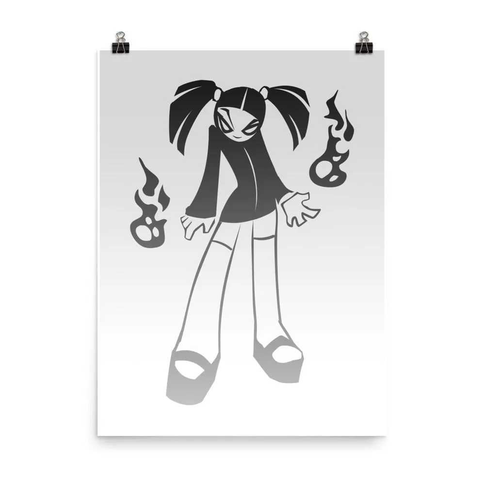Badgirl Mage Poster