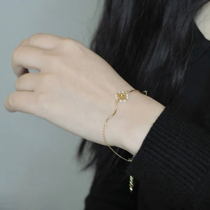 Baroque Bracelet - Eliana (Solid Silver)