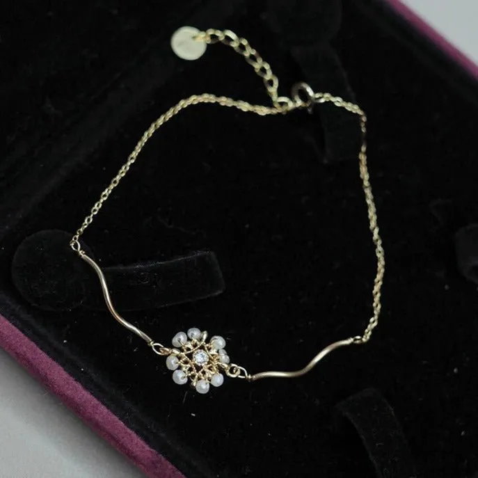 Baroque Bracelet - Eliana (Solid Silver)