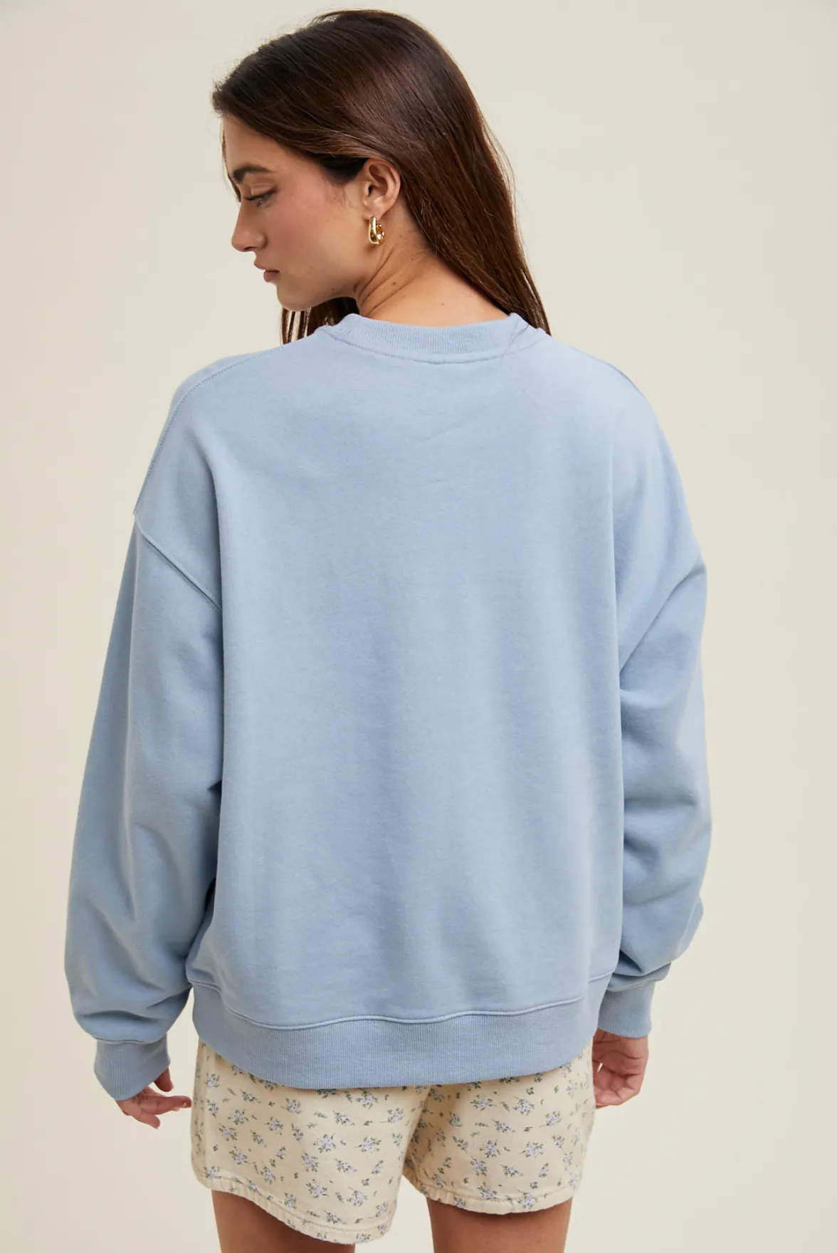 Beachy Crew Neck Sweatshirt - Two Colors
