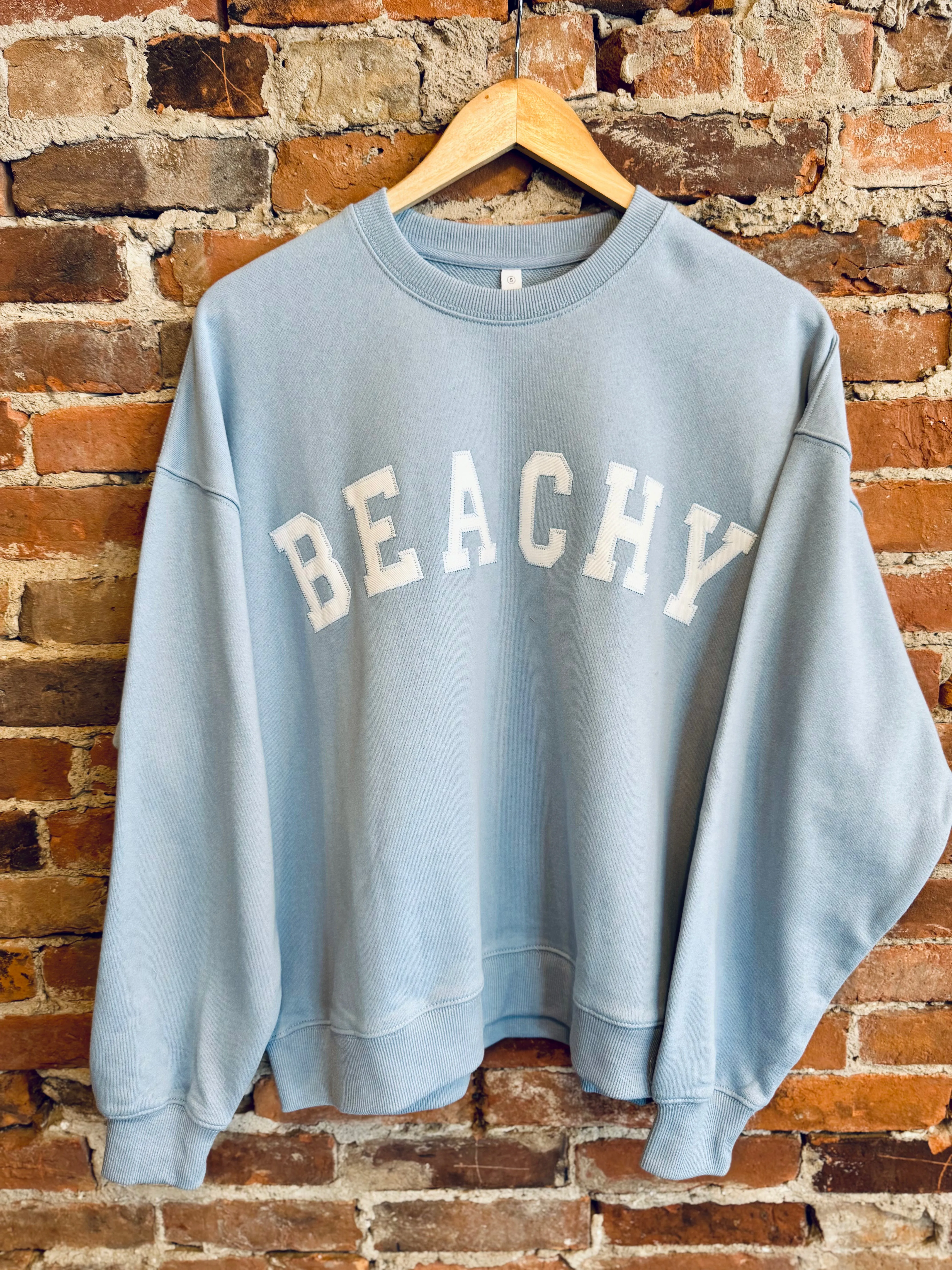 Beachy Crew Neck Sweatshirt - Two Colors