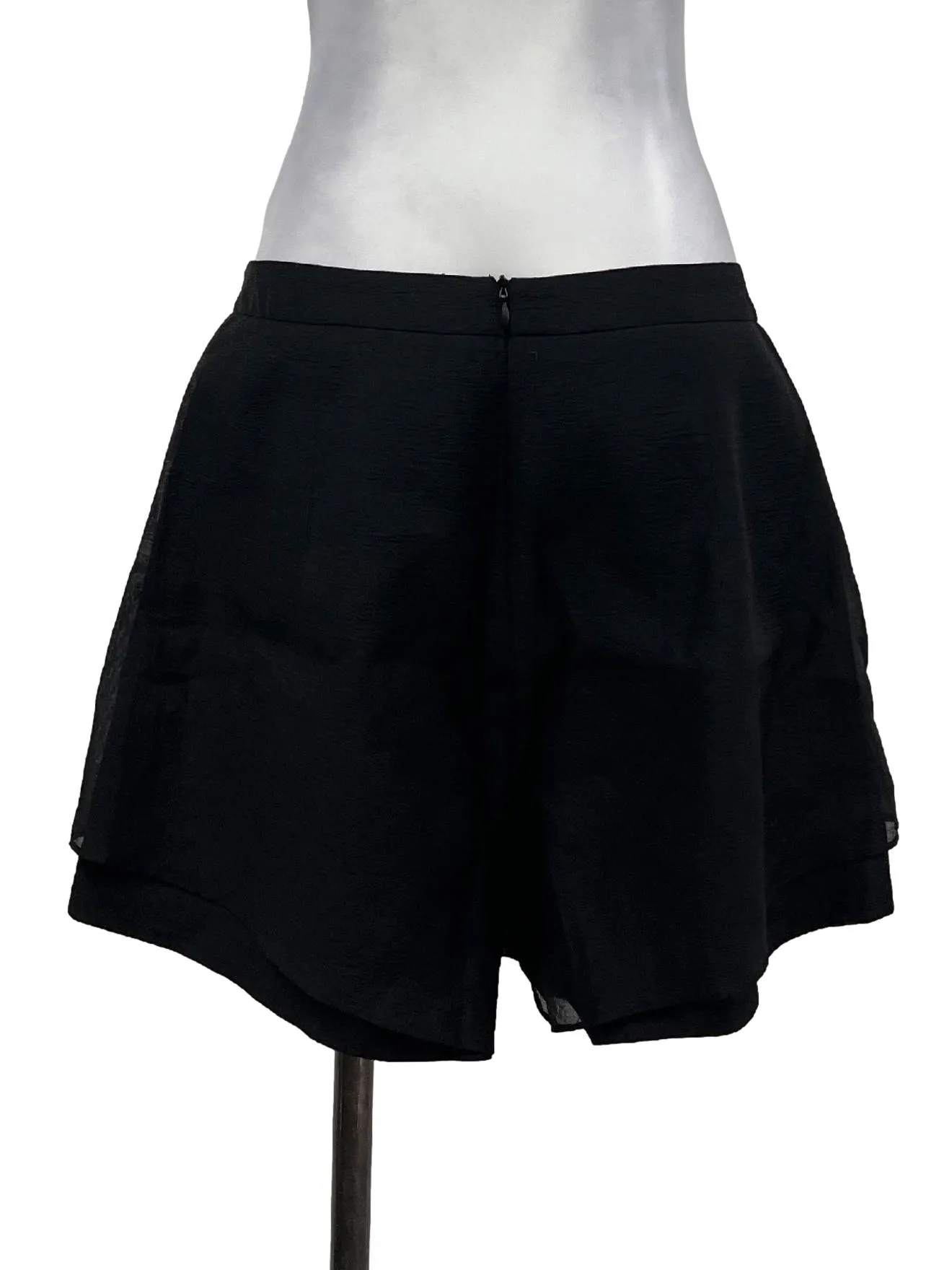 Black Mesh Shorts