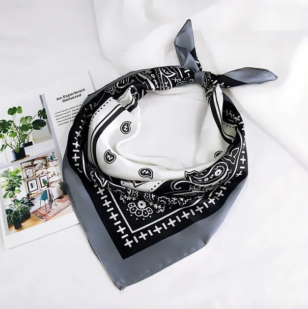 Black Paisley Bandana