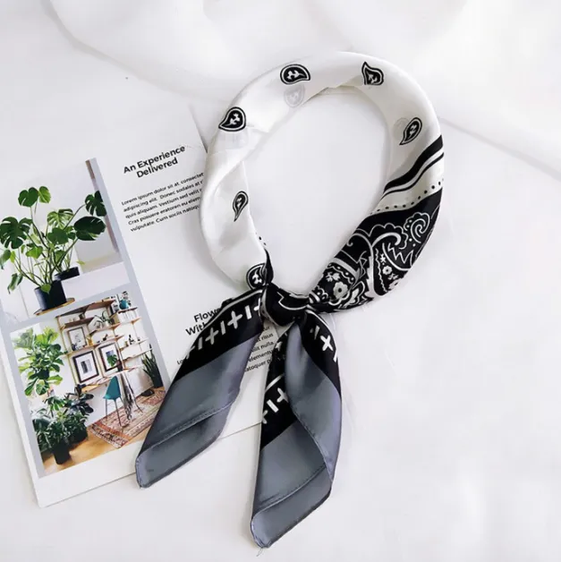 Black Paisley Bandana