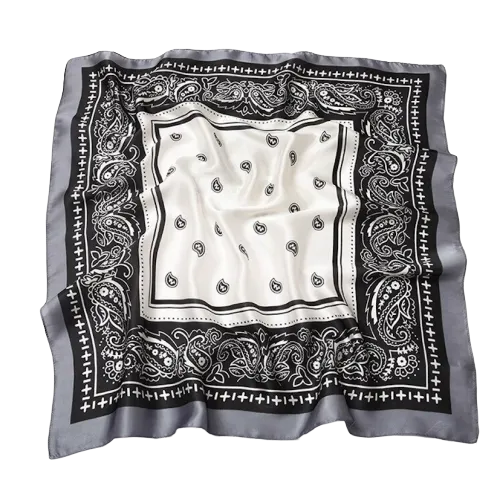 Black Paisley Bandana