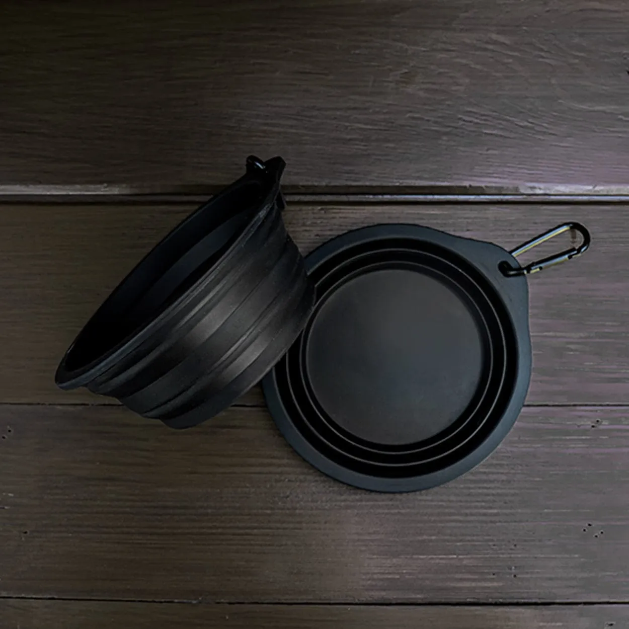 Black Silicone Travel Bowl