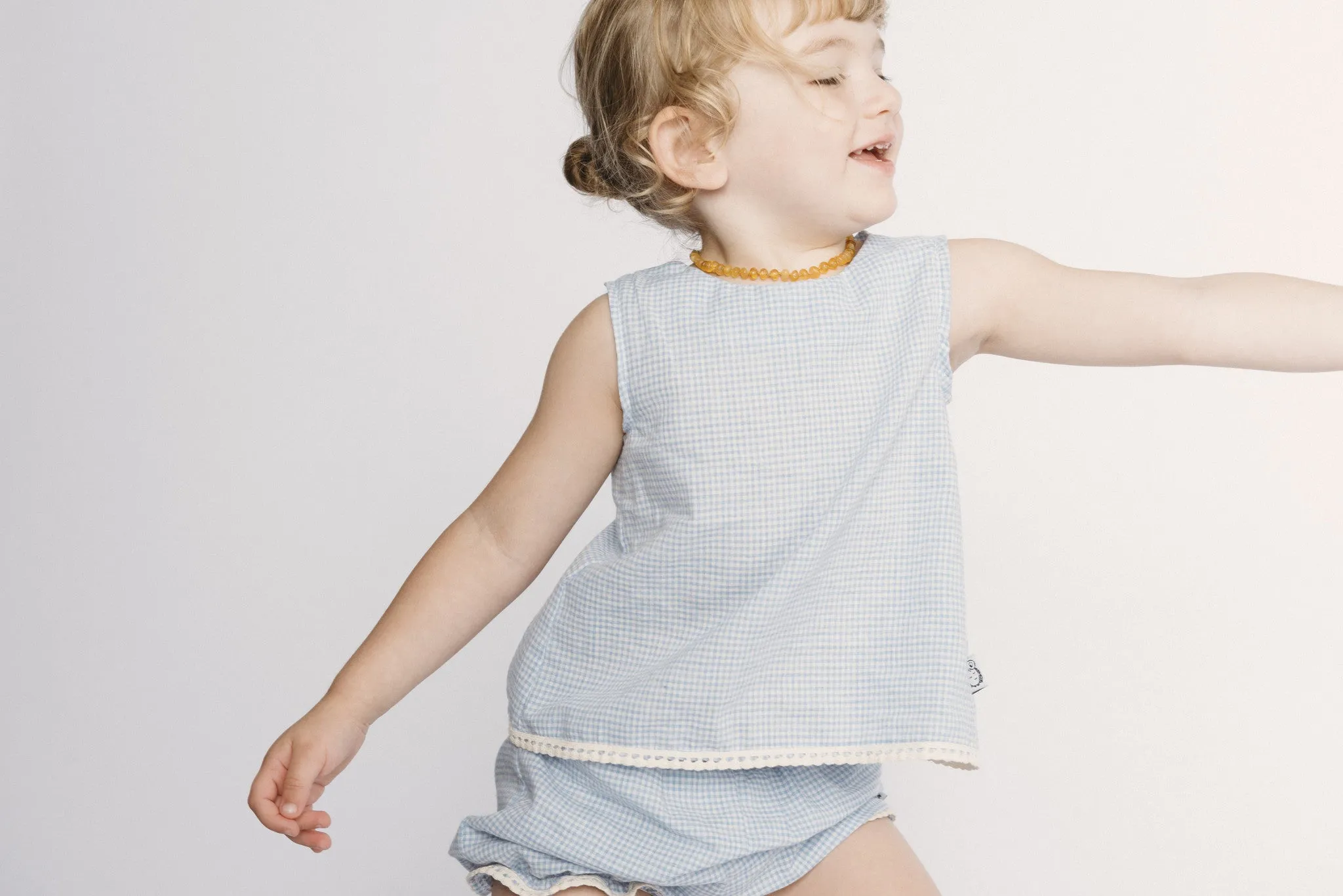 Bleecker Street Tank Blue Gingam