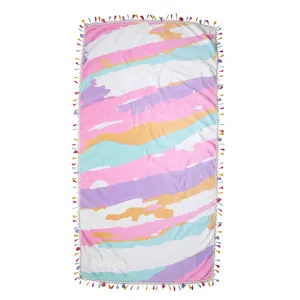 Boho Purple Beach Towel