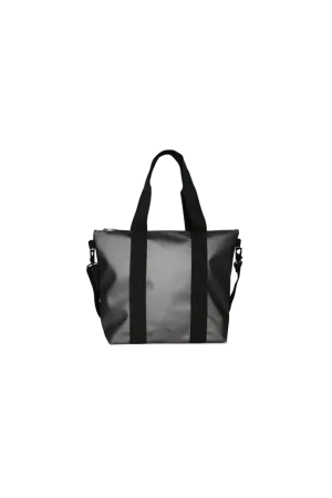 Bolso Rains Tote Bag Mini Metallic Grey