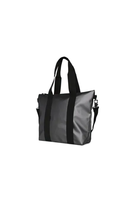 Bolso Rains Tote Bag Mini Metallic Grey