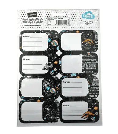 Book Labels - Space Adventure