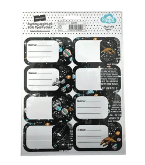 Book Labels - Space Adventure