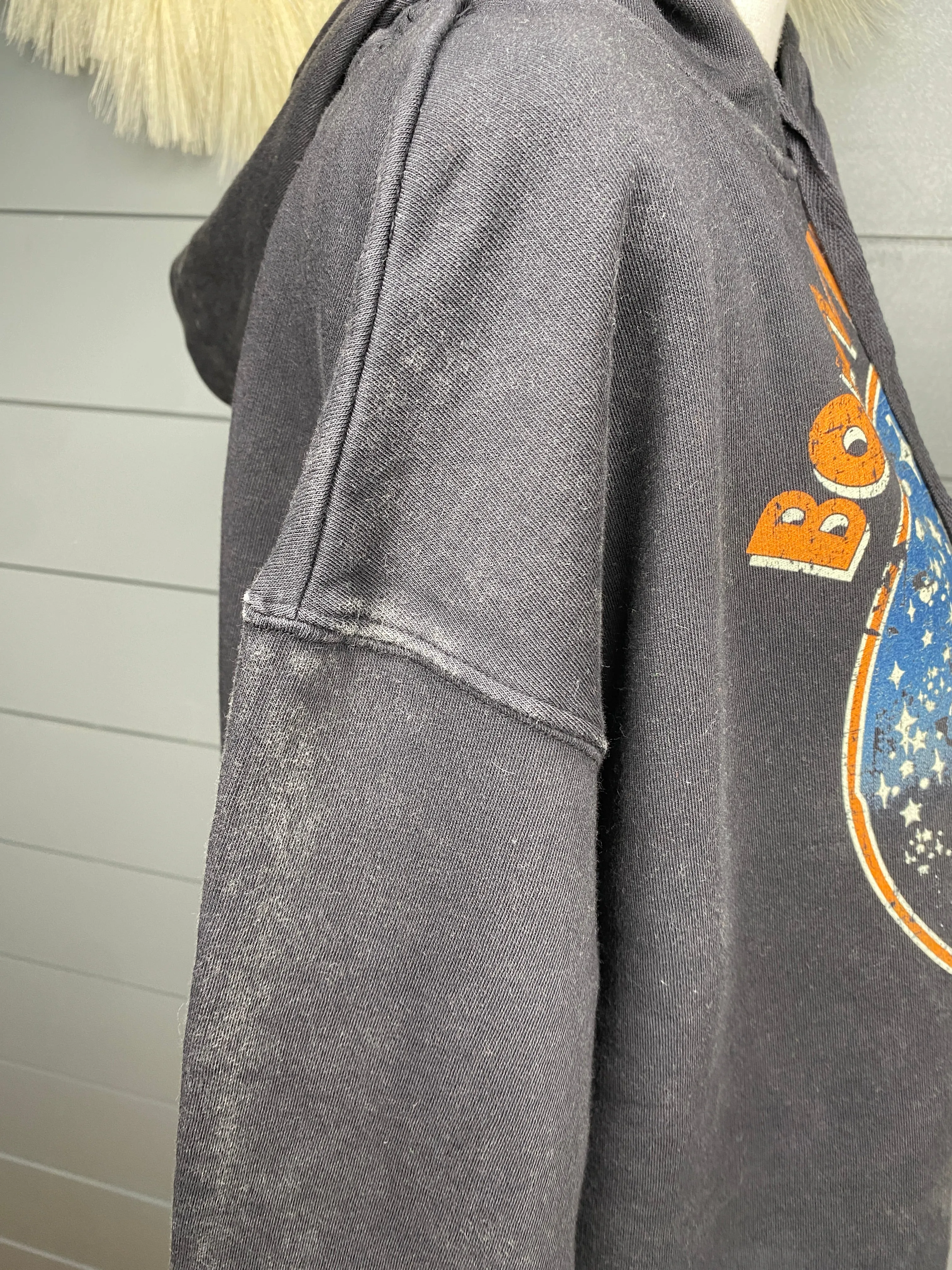 Born In The USA Cropped Hoodie Sweatshirt