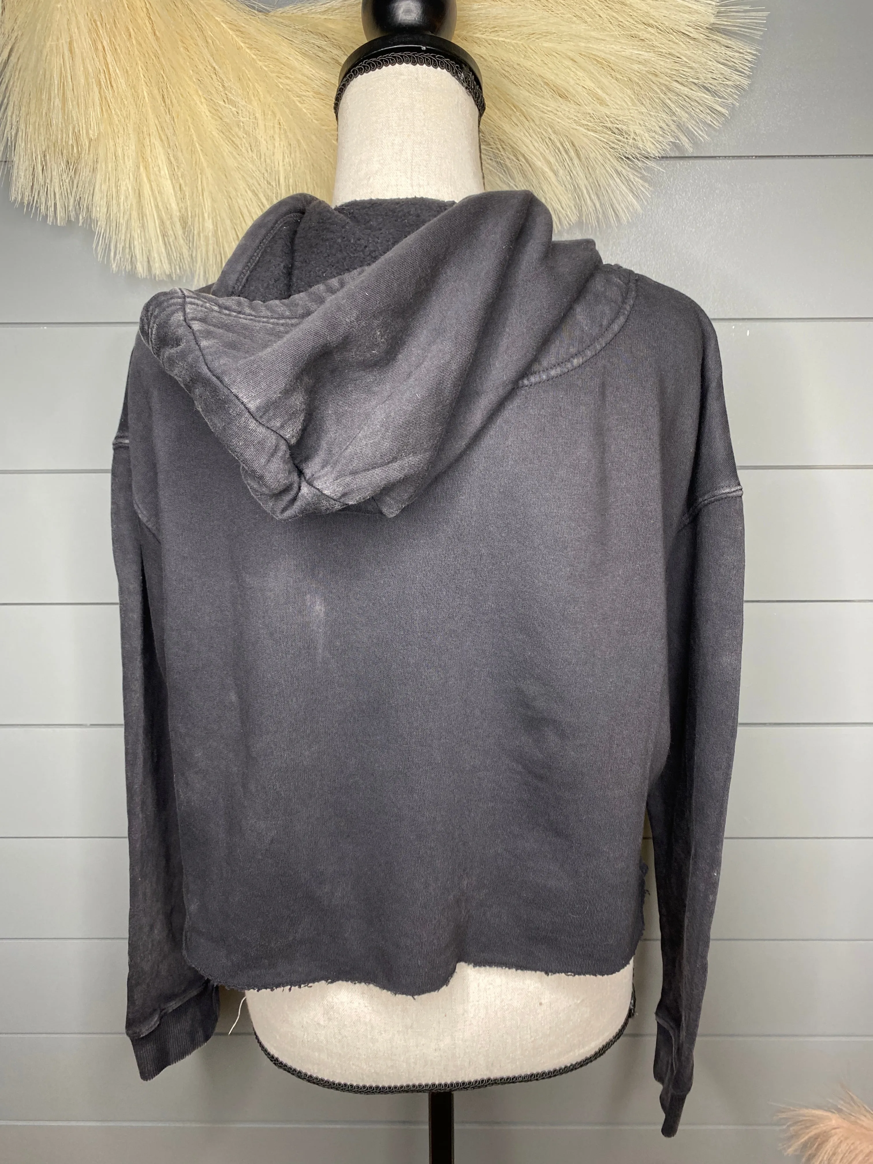Born In The USA Cropped Hoodie Sweatshirt