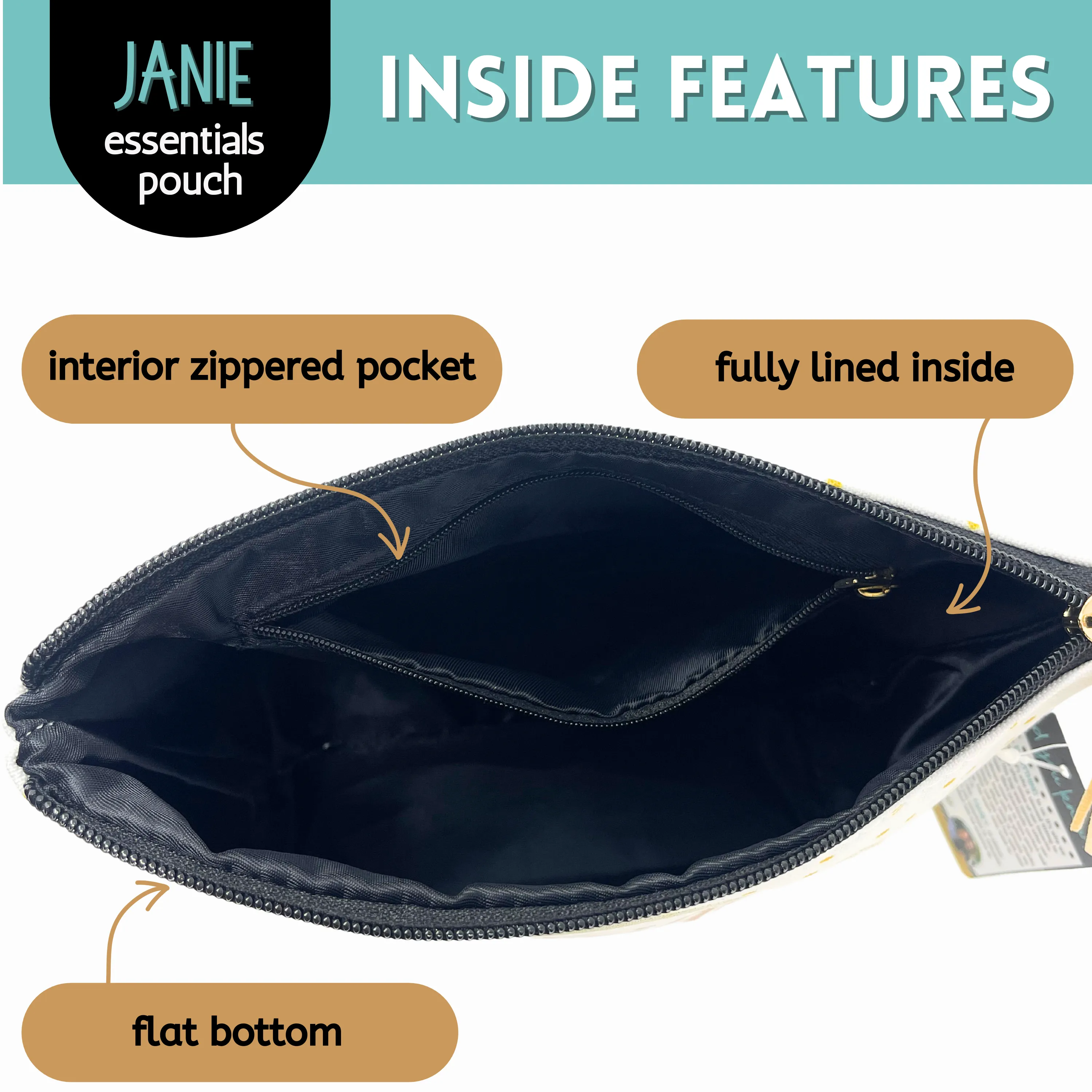 Boss Lady Janie Zippered Pouch