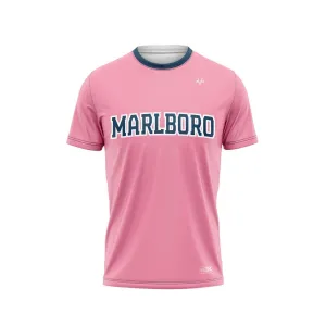 Breast Cancer Awareness Marlboro Crew Neck Shirt Pink