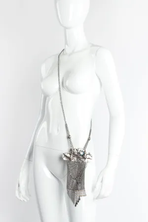 Brutalist Pewter Ring Mesh Micro Bag