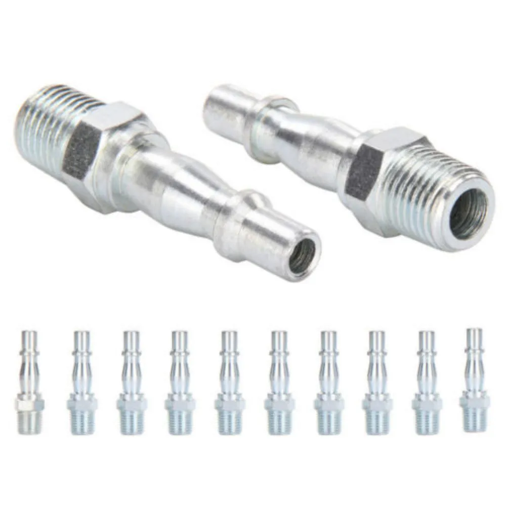 Bsp 1/4" Male Pcl Connectors Air Line Fittings Couplings For Compressor - 10 PACK