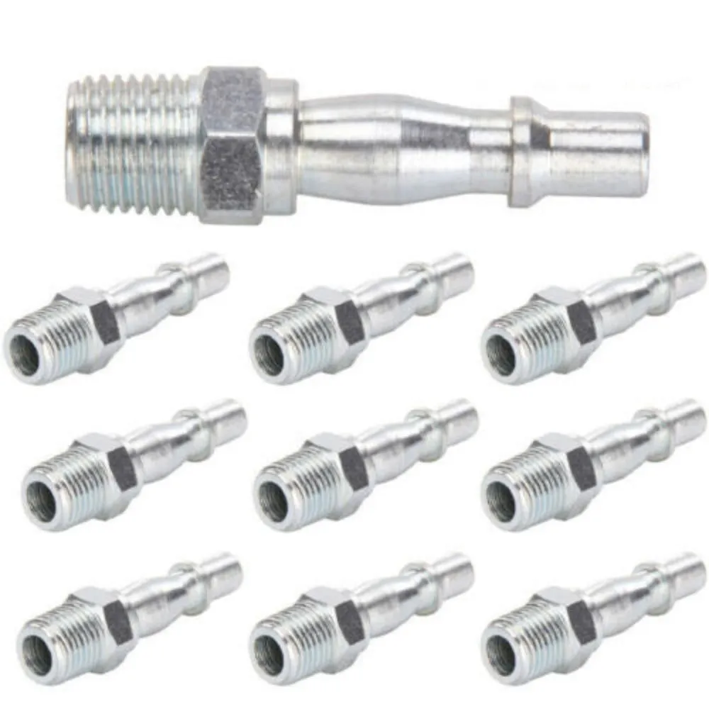 Bsp 1/4" Male Pcl Connectors Air Line Fittings Couplings For Compressor - 10 PACK