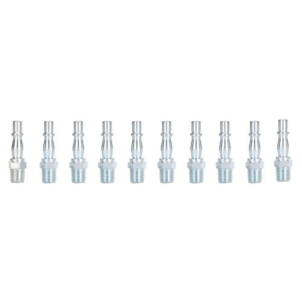 Bsp 1/4" Male Pcl Connectors Air Line Fittings Couplings For Compressor - 10 PACK
