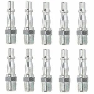 Bsp 1/4" Male Pcl Connectors Air Line Fittings Couplings For Compressor - 10 PACK