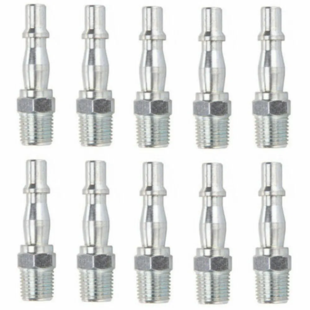 Bsp 1/4" Male Pcl Connectors Air Line Fittings Couplings For Compressor - 10 PACK