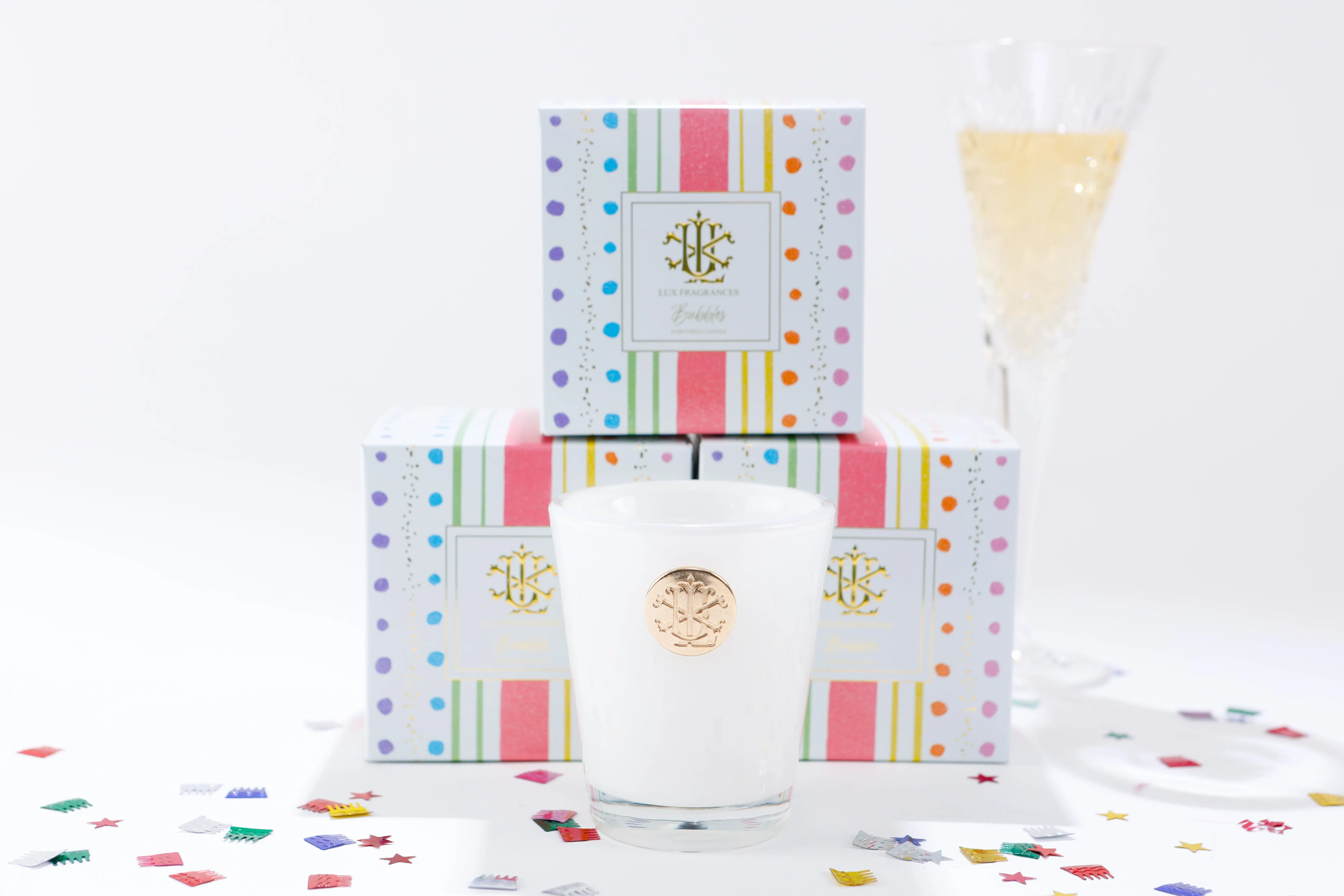 Bubbles 8 oz. Designer Box Candle