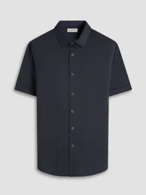 Bugatchi Myron OoohCotton Short-Sleeve Shirt - Black