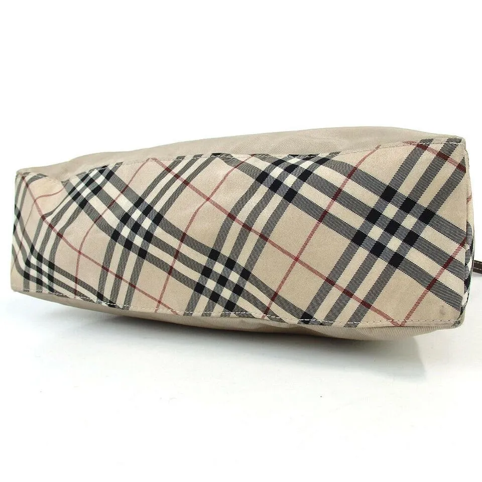 Burberry Beige Nova Check Hobo 872778