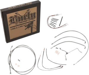 Burly Brand B30-1160 Handlebar Cable/Line Install Kit - Stainless Steel