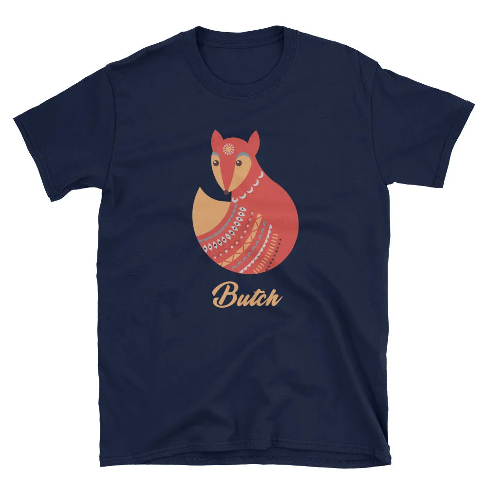Butch T Shirt Navy Butch Lesbian T Shirt Unisex Soft Butch Fox T Shirt