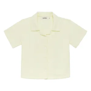 Buttercream Rib Mini Button Down Shirt