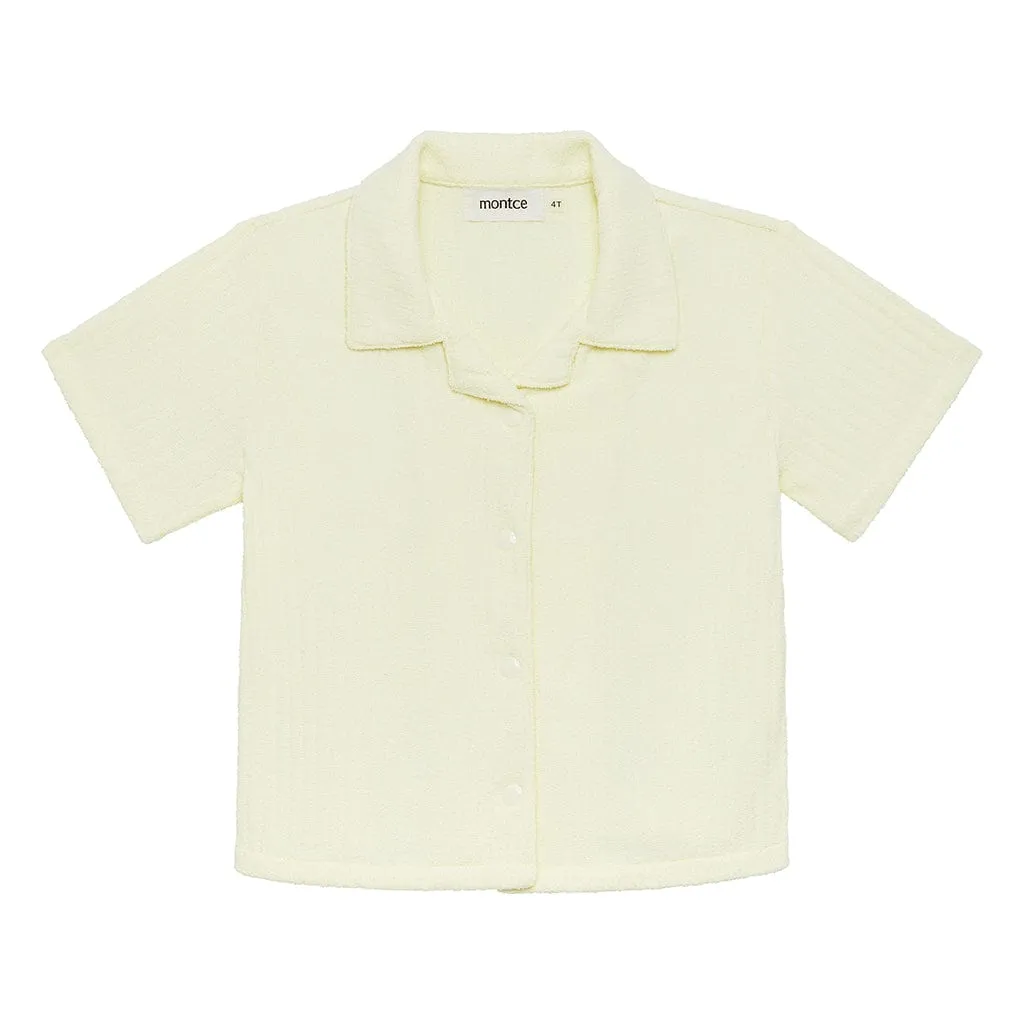 Buttercream Rib Mini Button Down Shirt