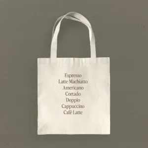 Cafe Drinks - Canvas Tote Bag