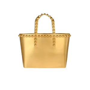 Carmen Sol Miriam Micro Mini Tote - Metallic Jelly