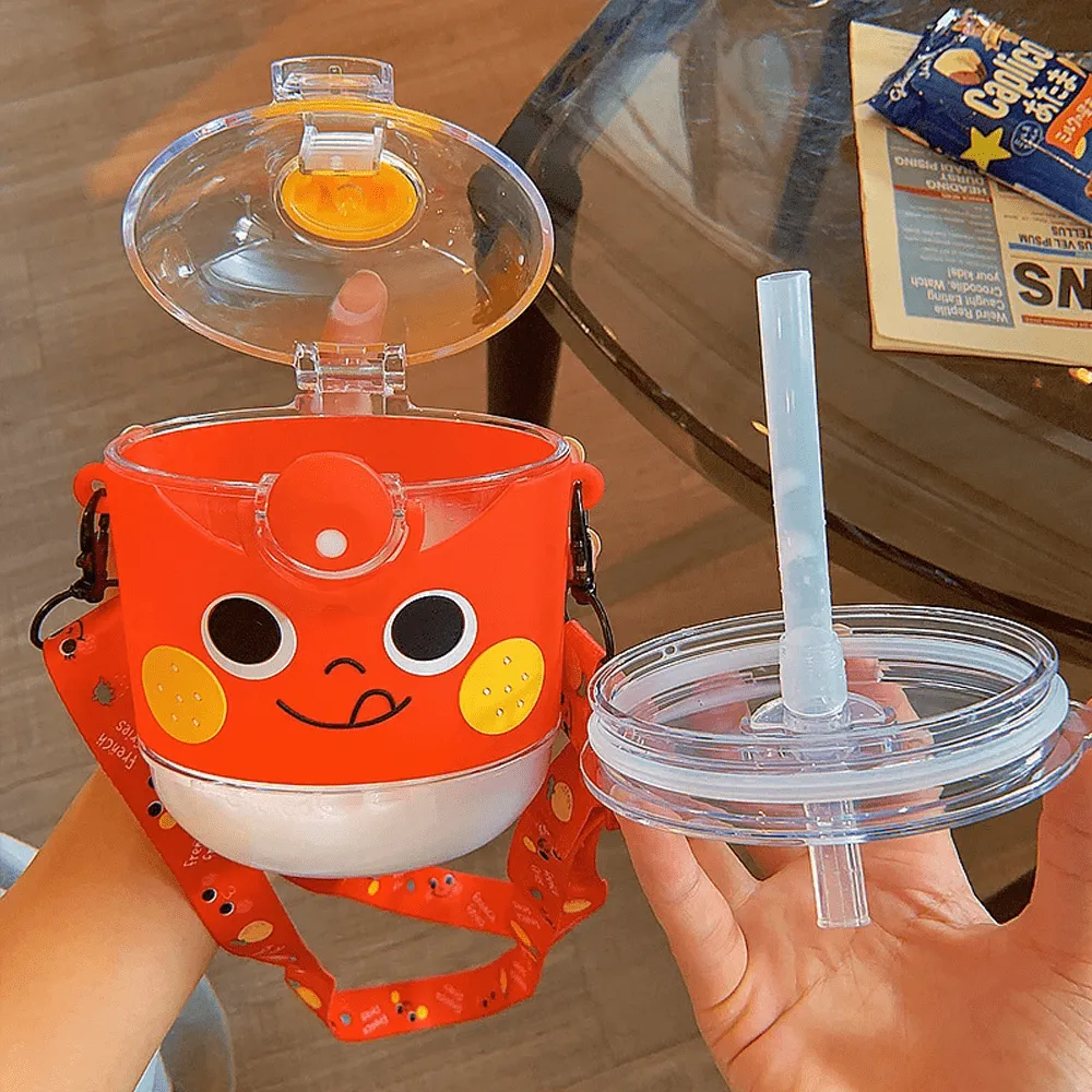 Cartoon French Fries Kids Portable Sippy Water Bottles