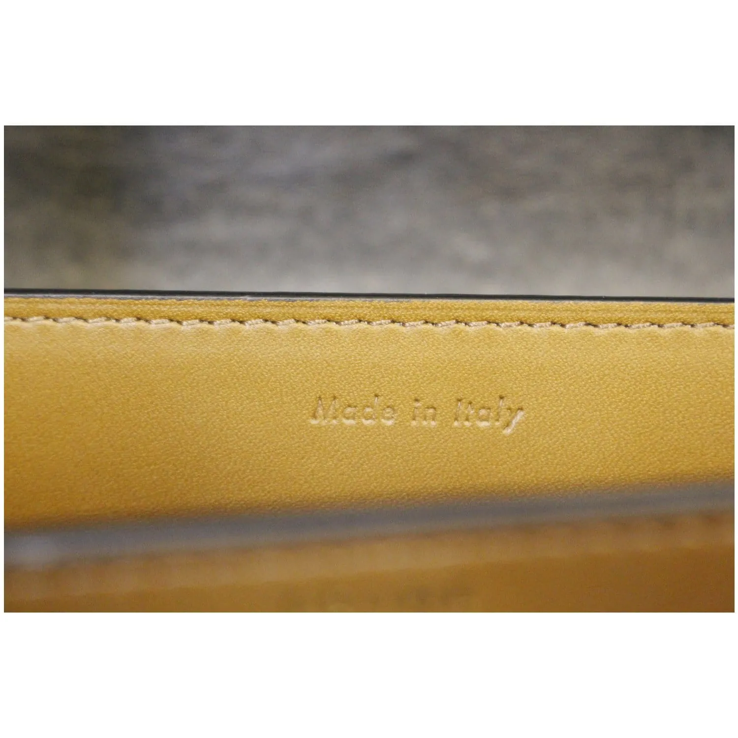 CELINE Bicolor Calfskin Leather Medium Case Shoulder Bag
