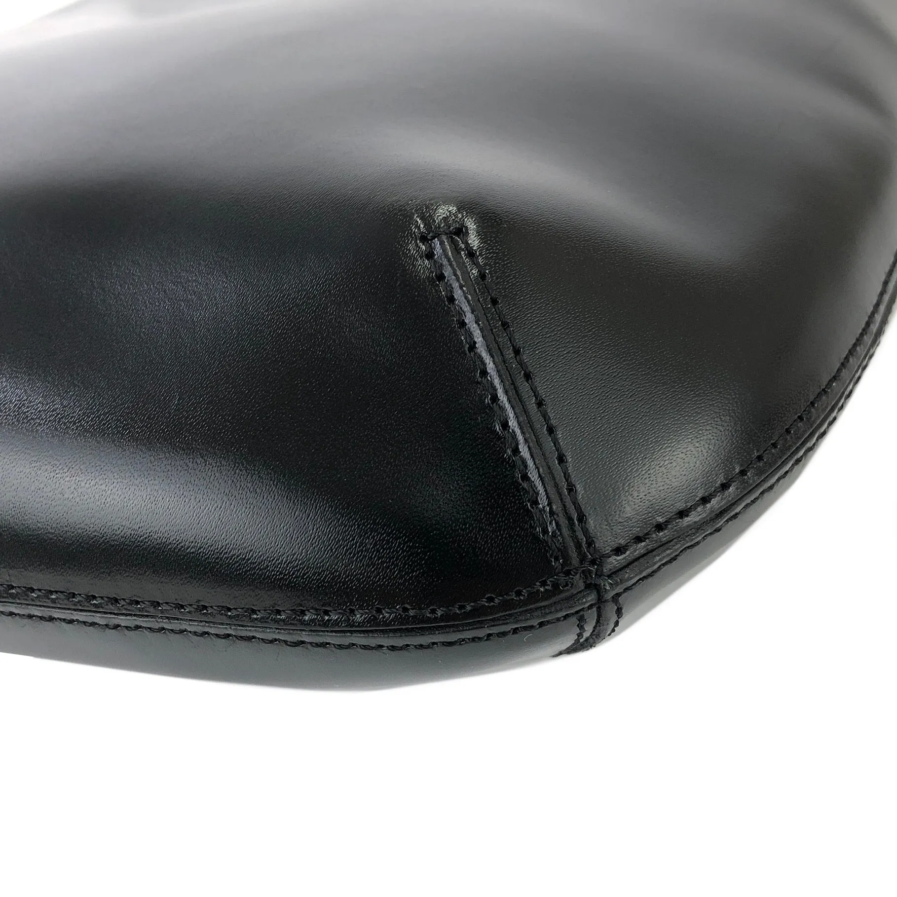 CELINE Logo Hobobag Handbag AVA Black Old Celine vintage tn8fbb