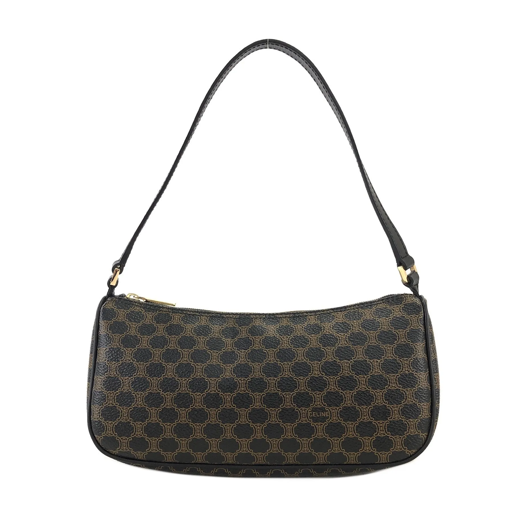 CELINE Macadam Handag Hobobag Black Old Celine Vintage hf3e83