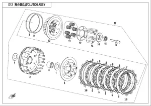 CFMOTO 300NK E05 CLUTCH