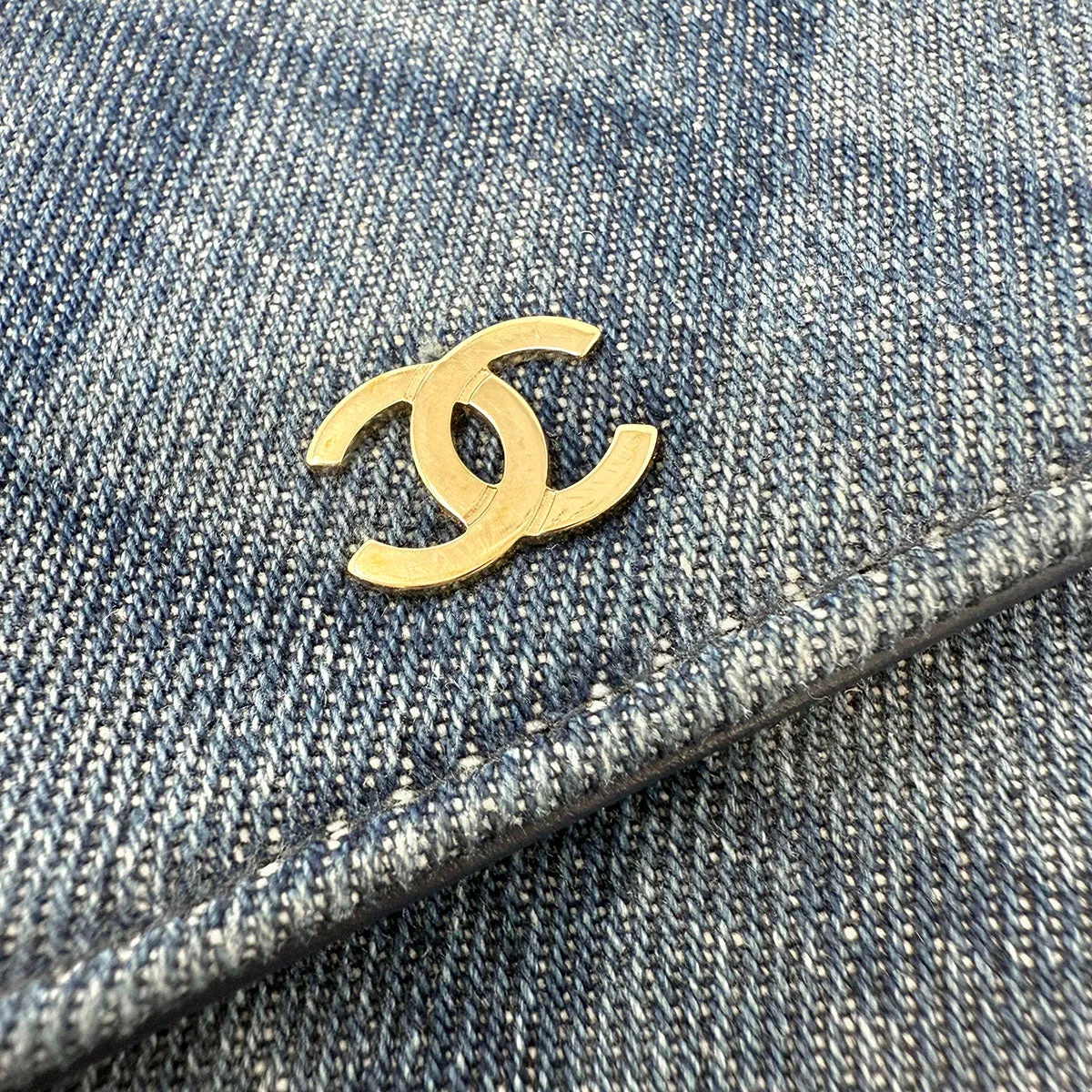 Chanel 2021 Denim Wallet on Chain