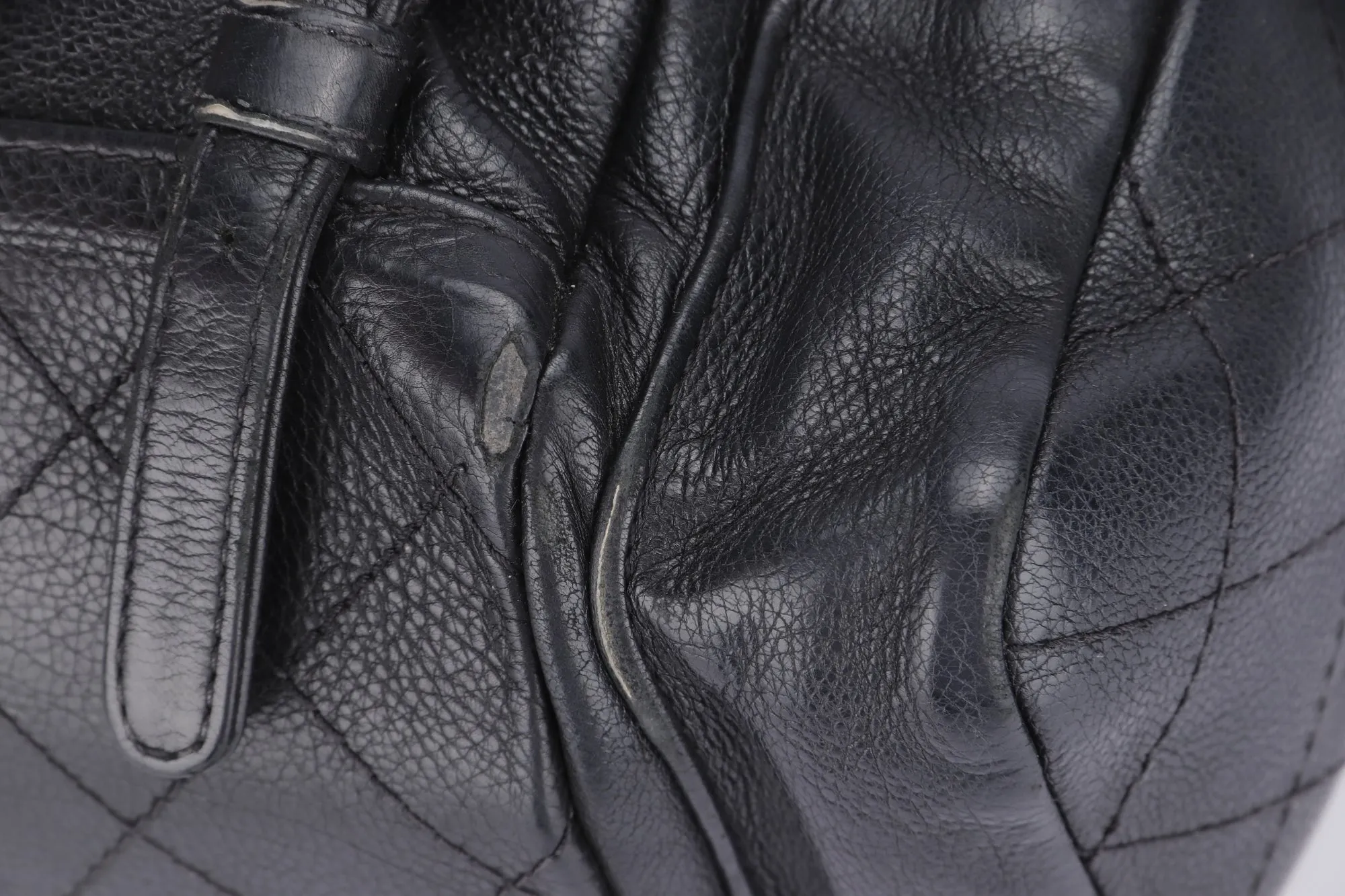 CHANEL BLACK CALFSKIN BACKPACK (2396XXXX), SILVER HARDWARE, WITH CARD, NO HOLOGRAM & DUST COVER