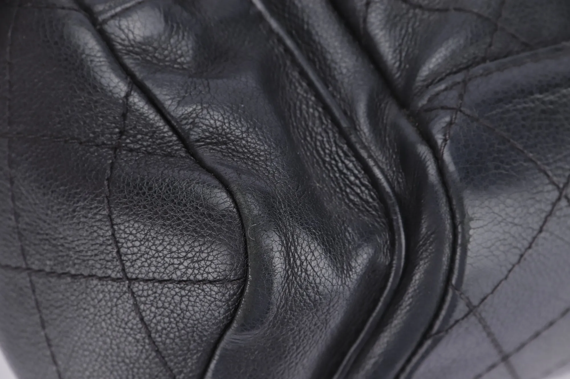 CHANEL BLACK CALFSKIN BACKPACK (2396XXXX), SILVER HARDWARE, WITH CARD, NO HOLOGRAM & DUST COVER