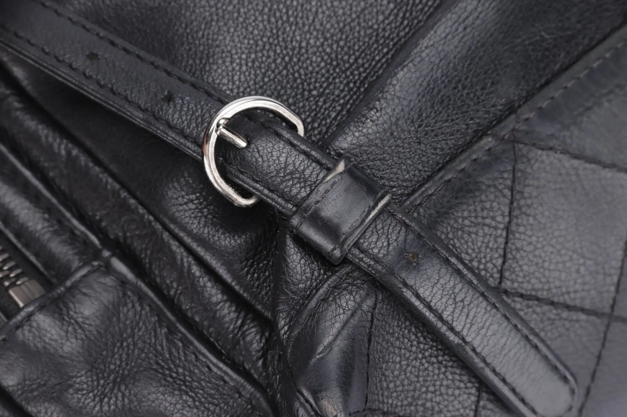 CHANEL BLACK CALFSKIN BACKPACK (2396XXXX), SILVER HARDWARE, WITH CARD, NO HOLOGRAM & DUST COVER