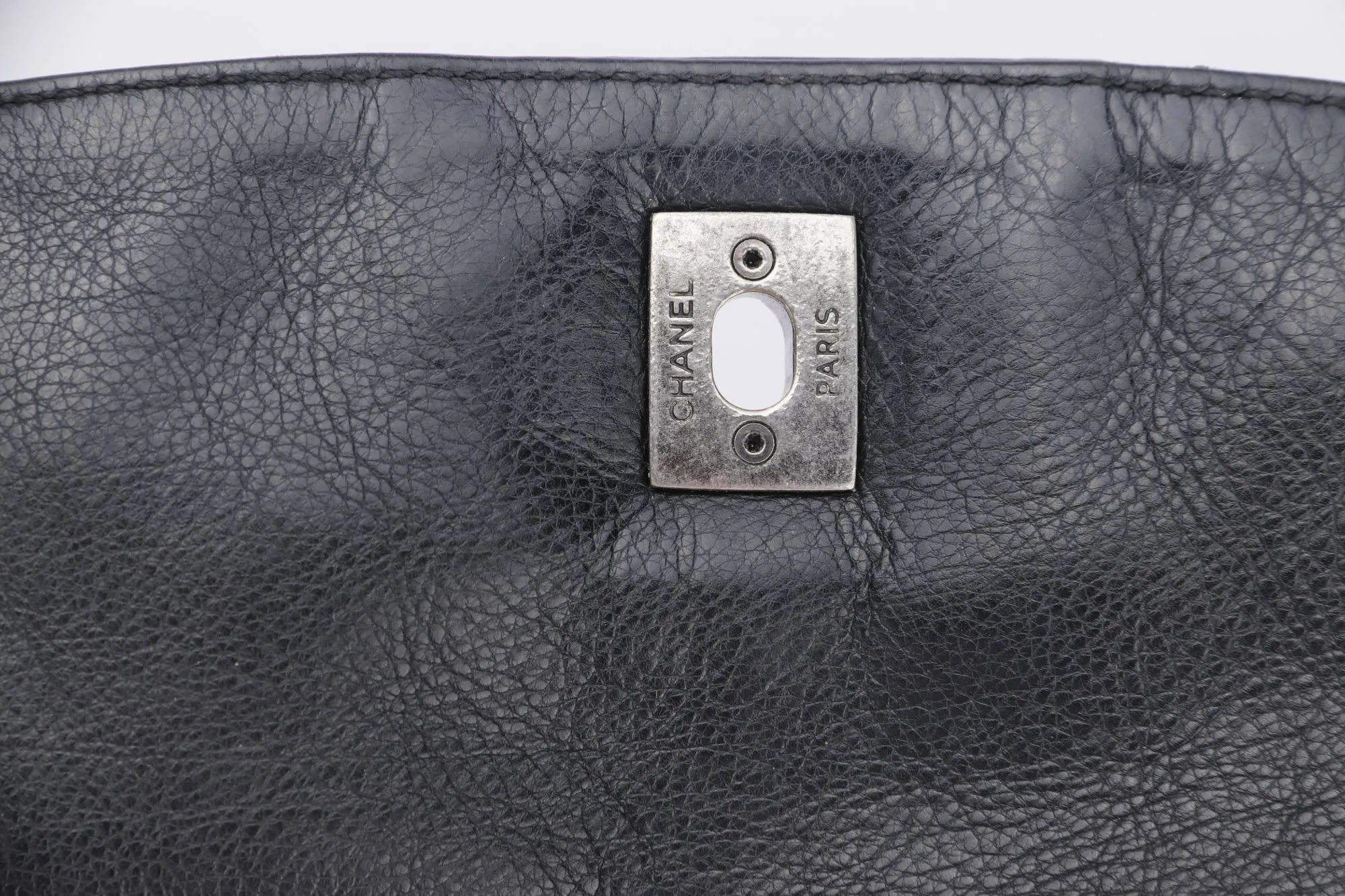 CHANEL BLACK CALFSKIN BACKPACK (2396XXXX), SILVER HARDWARE, WITH CARD, NO HOLOGRAM & DUST COVER