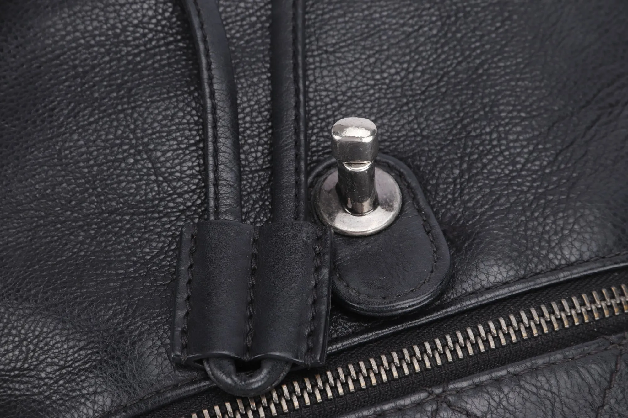 CHANEL BLACK CALFSKIN BACKPACK (2396XXXX), SILVER HARDWARE, WITH CARD, NO HOLOGRAM & DUST COVER