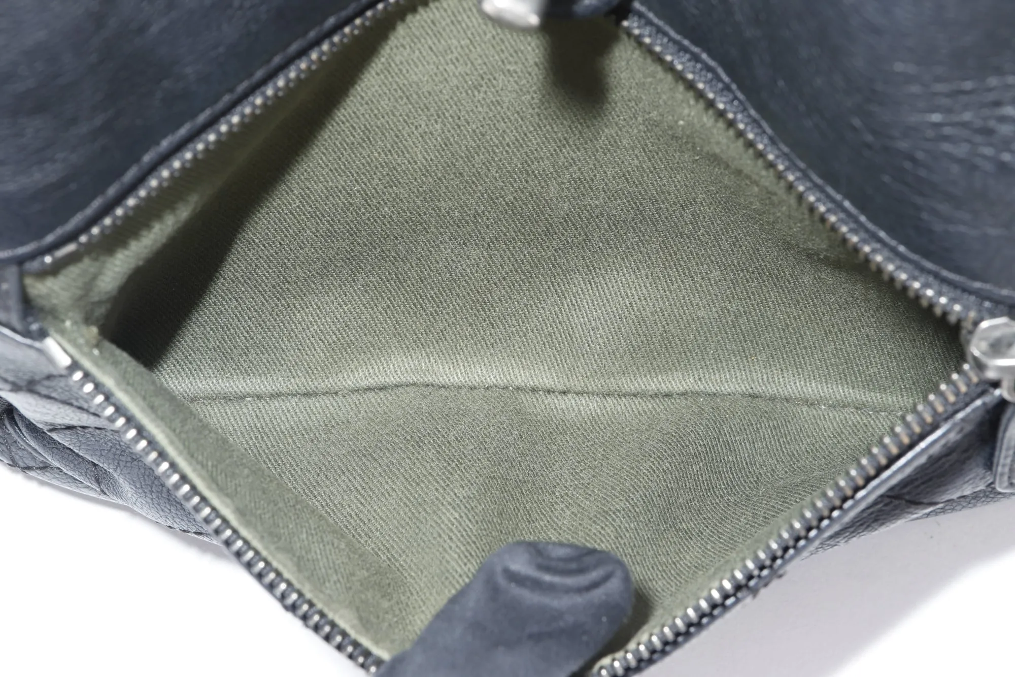 CHANEL BLACK CALFSKIN BACKPACK (2396XXXX), SILVER HARDWARE, WITH CARD, NO HOLOGRAM & DUST COVER