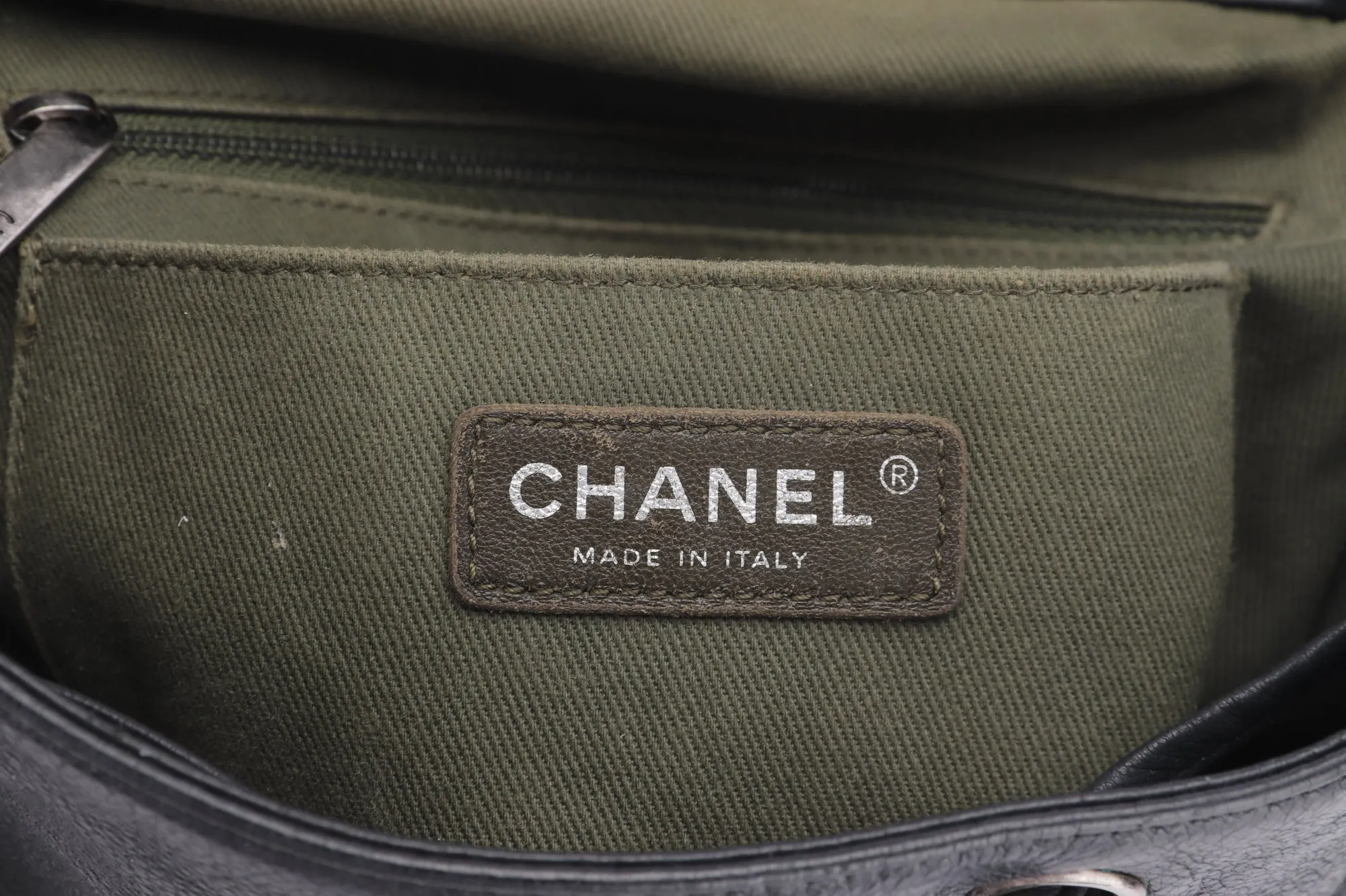 CHANEL BLACK CALFSKIN BACKPACK (2396XXXX), SILVER HARDWARE, WITH CARD, NO HOLOGRAM & DUST COVER
