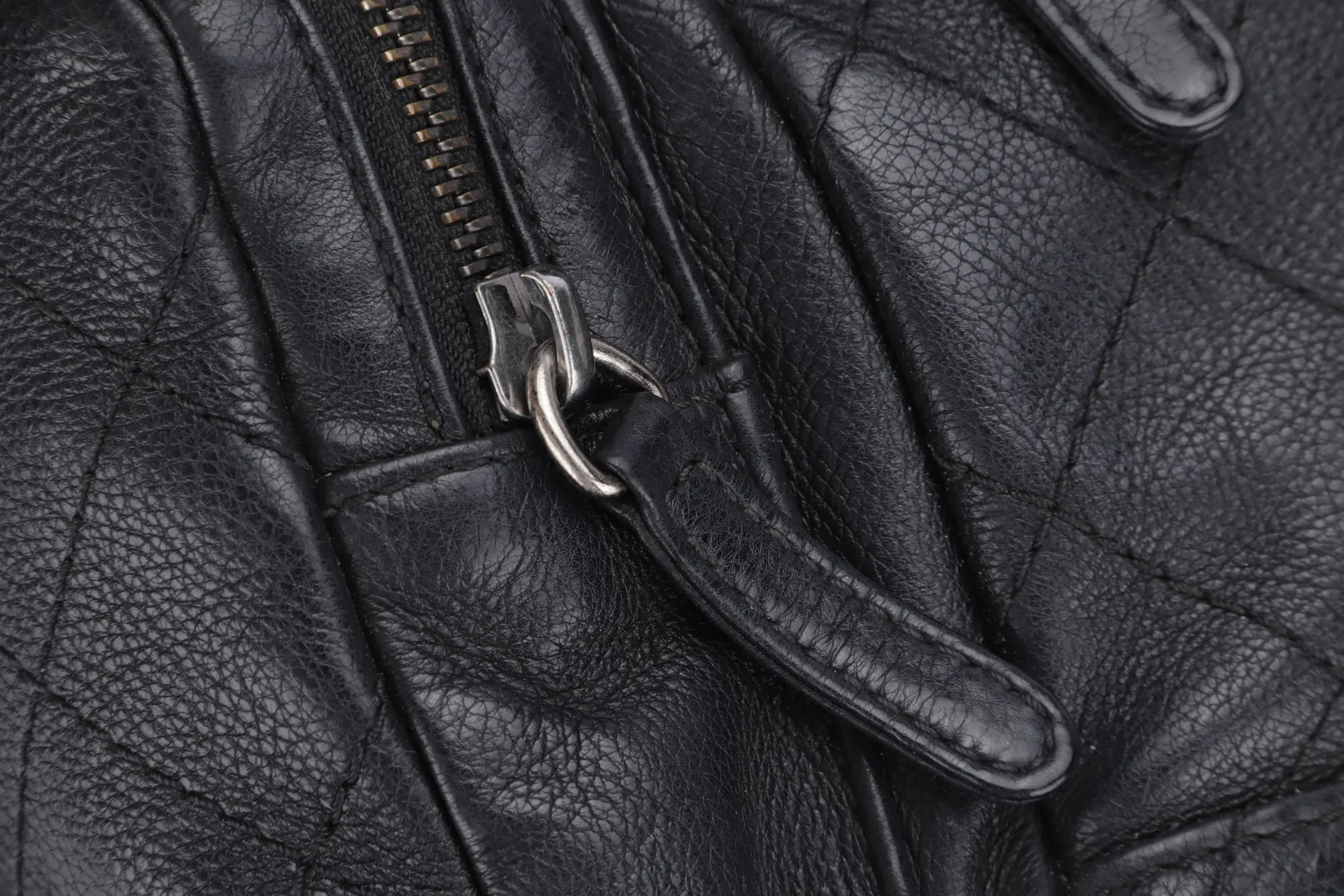 CHANEL BLACK CALFSKIN BACKPACK (2396XXXX), SILVER HARDWARE, WITH CARD, NO HOLOGRAM & DUST COVER