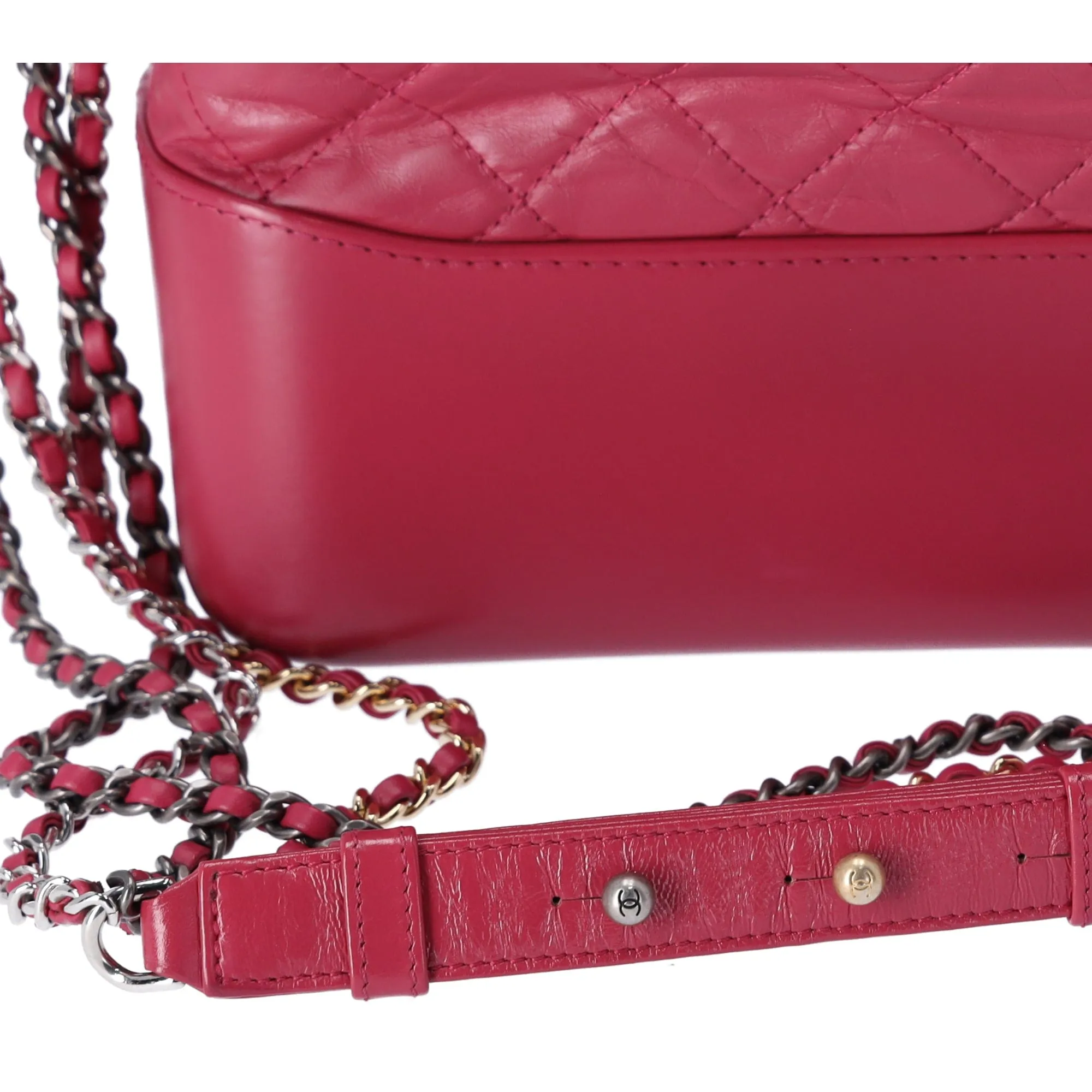 CHANEL Gabrielle Large Hobo Bag Shoulder Bag A93824 Pink Aged Calfskin
